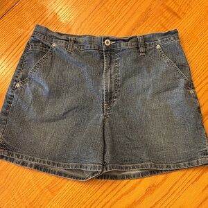 Gloria Vanderbilt Classic Denim Jean Shorts - Blue